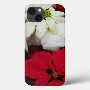 Coque Case-Mate iPhone White and Red Poinsettias