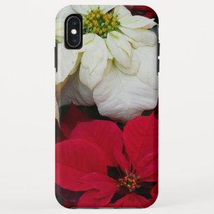 Case-Mate iPhone Case White and Red Poinsettias