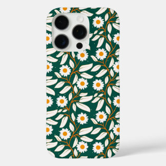 Coque iPhone 16 Pro White daisies with bright yellow centers