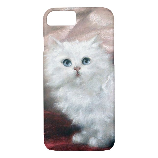 Coques Case-Mate iPhone White Kitten, Carl Kahler (Dos)