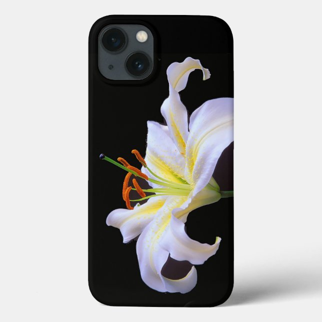 Coques Case-Mate iPhone White Lilys Apple iPhone à peine là Téléphone (Verso)