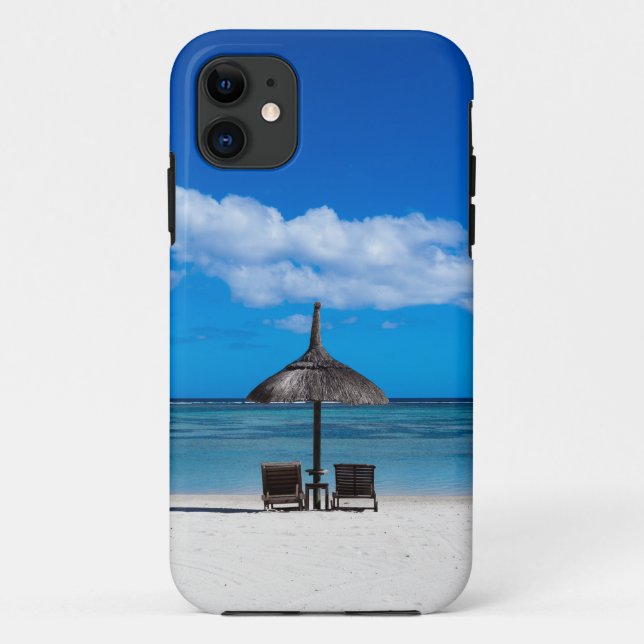 Coques Case-Mate iPhone White Sand beach of Malope Flac Mauritius overloo (Dos)