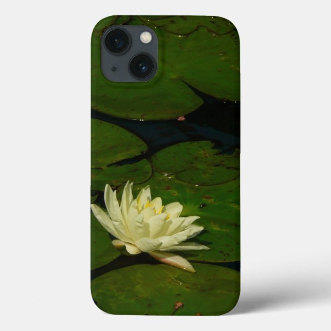 Coques Case-Mate iPhone White Waterlily I Peaceful (Verso)