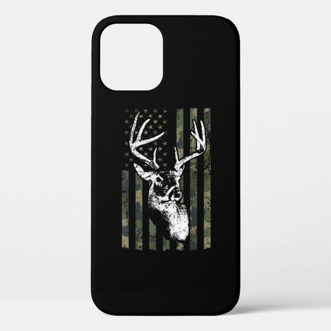 Coques Case-Mate iPhone Whitetail Buck Deer Hunting USA Camouflage Amériqu (Verso)