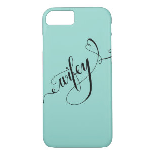 Case-Mate iPhone Case Wifey Hand Lettering Calligraphy Heart