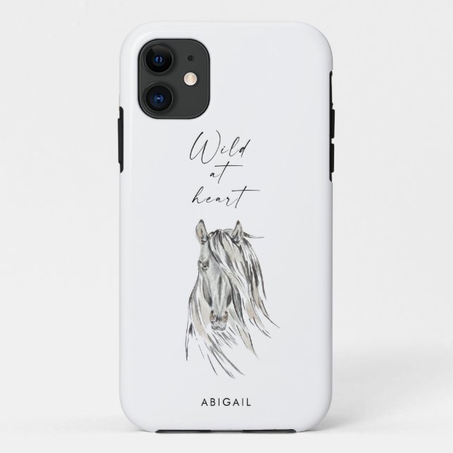 Coques Case-Mate iPhone Wild at Heart Custom Horse (Dos)