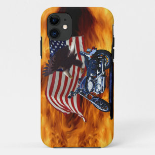 Coque Case-Mate iPhone Wild & Free - Aigle patriotique, Motorbike & US Dr