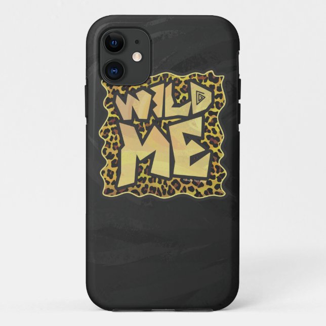 Coques Case-Mate iPhone Wild Me Leopard Brown et jaune (Dos)