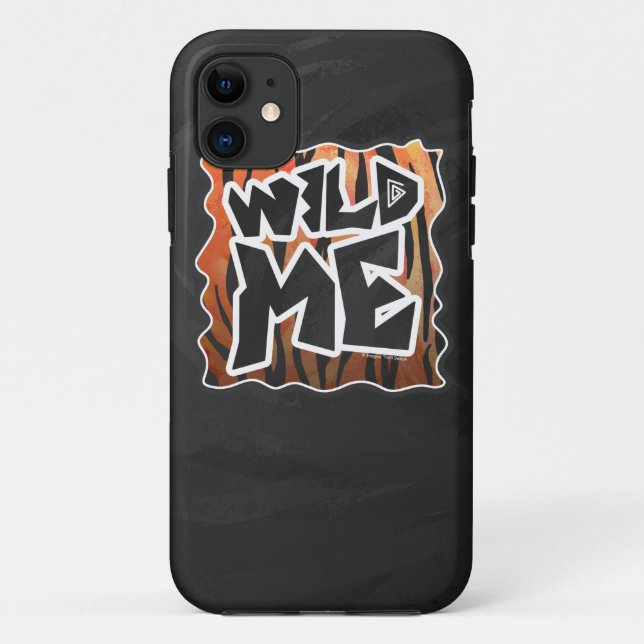 Coques Case-Mate iPhone Wild Me Tiger Hot orange et noir (Dos)