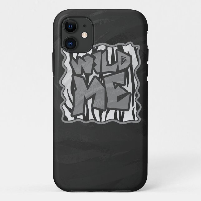Coques Case-Mate iPhone Wild Me Tiger noir et blanc (Dos)