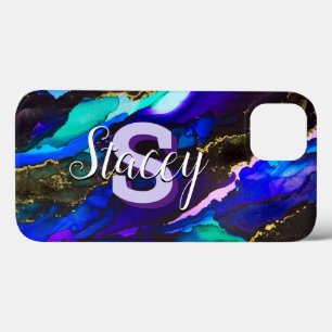Case-Mate iPhone Case Wild Purple and Fuscia Alcohol Ink