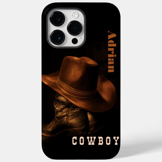 Coques Case-Mate iPhone wild west cowboy boot casquette personnalisé (Verso)
