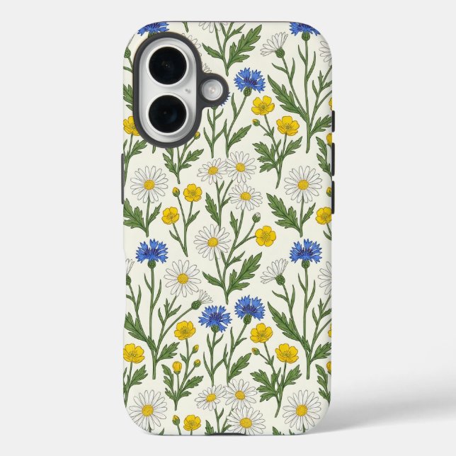 Coques Case-Mate iPhone Wildflower Meadow Harmony-Daisy & Cornflower (Verso)