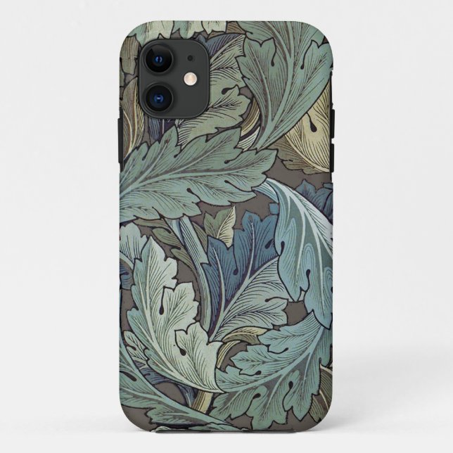 Coques Case-Mate iPhone William Morris Acanthus Sage Fleur Floral Botaniqu (Dos)