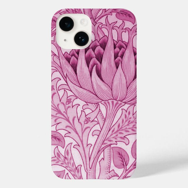 Coques Case-Mate iPhone William Morris Artichoke Magenta Pink (Verso)