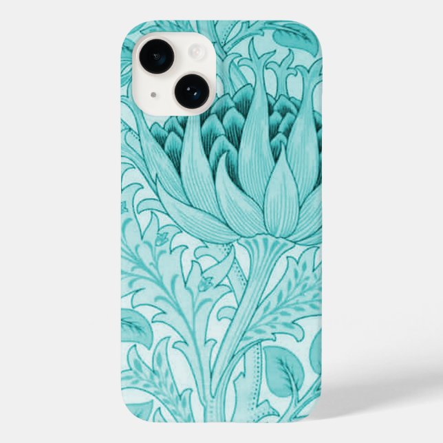 Coques Case-Mate iPhone William Morris Artichoke Turquoise (Verso)