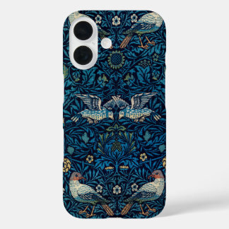 Coque Pour iPhone 16 William Morris Blue Birds Tapestry Classic