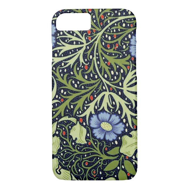 Coques Case-Mate iPhone William Morris Fleur d'antiquité aux algues marine (Dos)