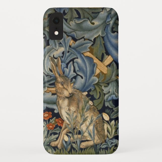 Coques Case-Mate iPhone William Morris Forest Rabbit Floral Art Nouveau (Dos)