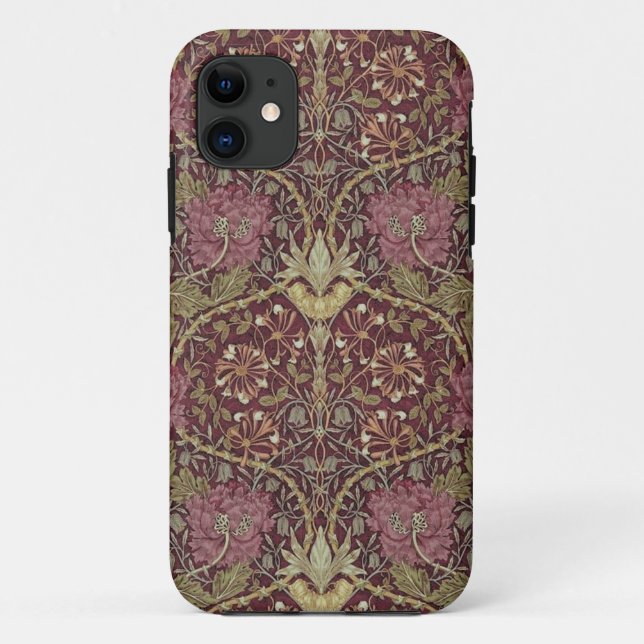 Coques Case-Mate iPhone William Morris, Honeysuckle, floral. (Dos)
