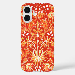 Coque Pour iPhone 16 William Morris Hyacinth Print, Mandarin Orange