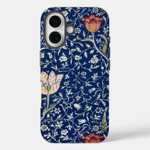 Coque Pour iPhone 16 William Morris Medway Tulipe Bleue Florale Art