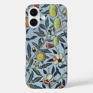 Coque Pour iPhone 16 William Morris Motif Fruit Rouge Grenade Vintage