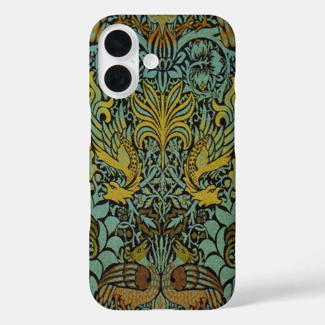 Coques Case-Mate iPhone William Morris Peacock Dragon Fond d'écran (Verso)