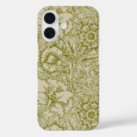 William Morris Poppy Classic Floral Green