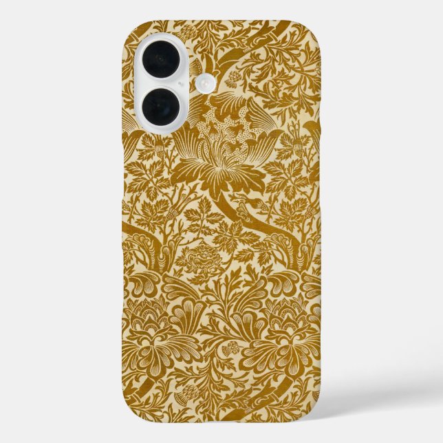 Coques Case-Mate iPhone William Morris Rose & Chardon Floral Doré (Verso)