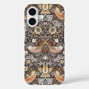 Coque Pour iPhone 16 William Morris Strawberry Thief Charbon de bois Oc