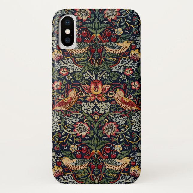 Coques Case-Mate iPhone William Morris Strawberry Thief Motif textile (Dos)
