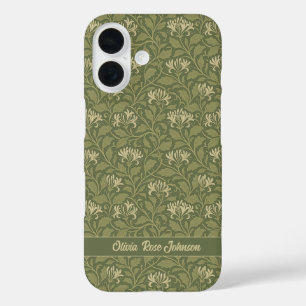 Coque Pour iPhone 16 William Morris Vintage Fleurs de lait vert