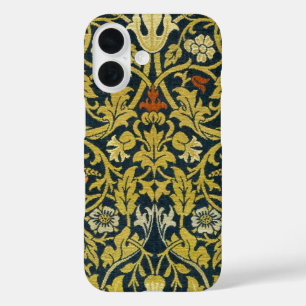 Coque Pour iPhone 16 William Morris Violet Columbine Navy Floral
