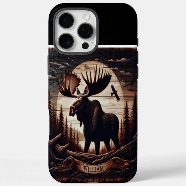 Coques Case-Mate iPhone William's Moose Moon (Verso)