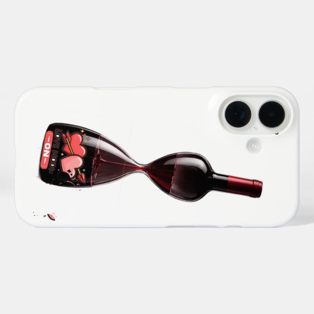 Coques Case-Mate iPhone Wine Hourglass - Time Flowers Like Wine  (Verso (horizontal))