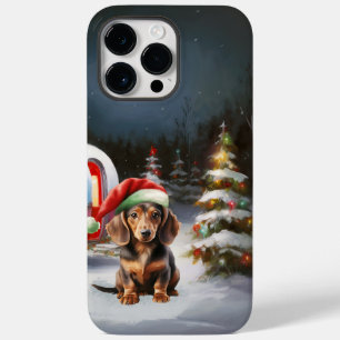 Coque Case-Mate iPhone Winter Dachshund Caravan Christmas Adventure