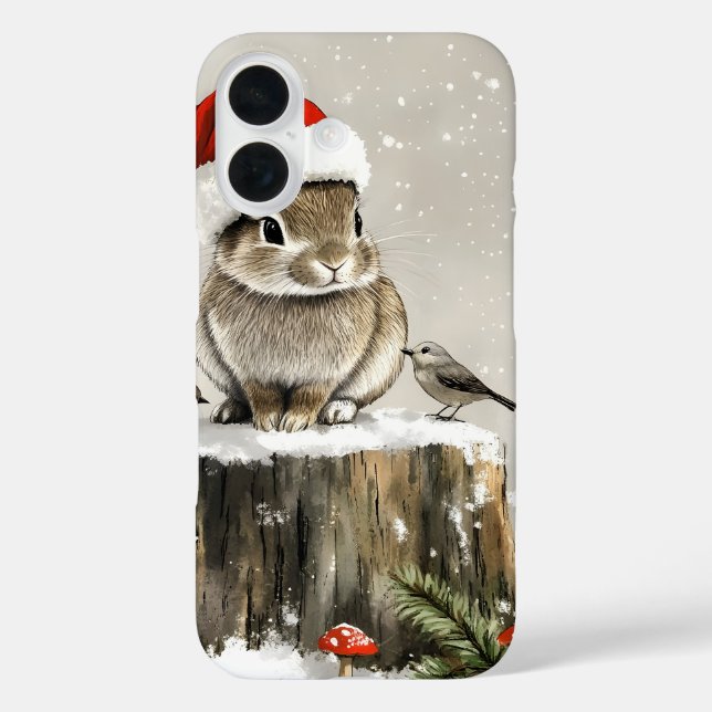 Coques Case-Mate iPhone Winter Père Noël Bunny Wonderland (Verso)