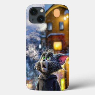 Case-Mate iPhone Case Winter Spirit: Tom Cat Snowy Night Art