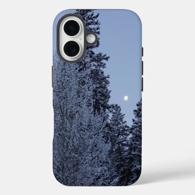 Coques Case-Mate iPhone Winter Trees at Dawn Montana Landscape (Verso)
