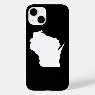 Coque Pour iPhone 14 Wisconsin en blanc