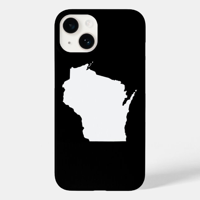 Coques Case-Mate iPhone Wisconsin en blanc (Verso)