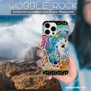 Coque iPhone 16 Pro Max WOBBLE-ROCK Chow chien aquarelle batik