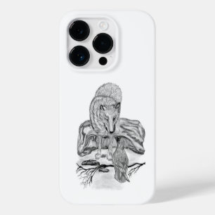 Coque Case-Mate iPhone Wolf and Raven black and white design