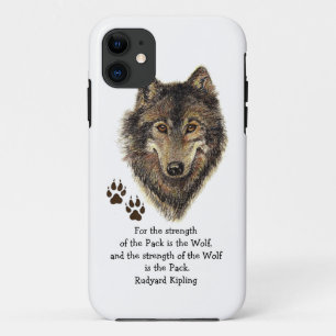 Case-Mate iPhone Case Wolf aquarelle d'origine, suit la force de famille