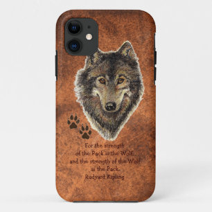 Coque Case-Mate Pour iPhone Wolf aquarelle d'origine, suit la force de famille