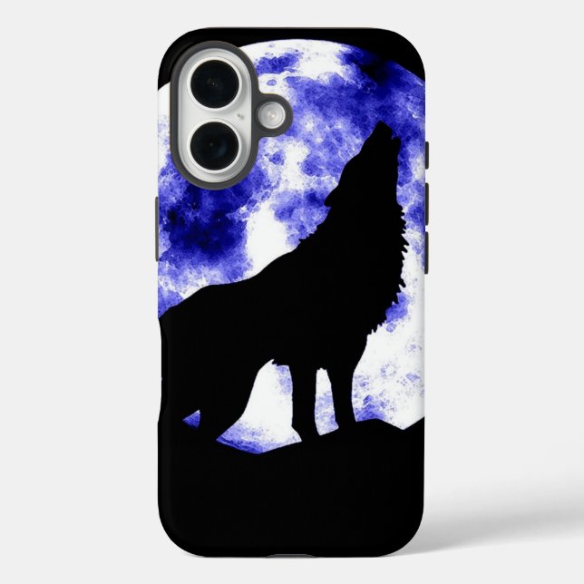 Coques Case-Mate iPhone Wolf Howling à Moon (Verso)