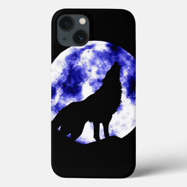 Coques Case-Mate iPhone Wolf Howling à Moon (Verso)