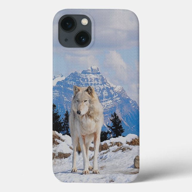 Coques Case-Mate iPhone Wolf & Mountain Wolf-Lover Wildlife Art (Verso)