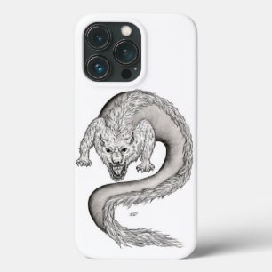 Case-Mate iPhone Case Wolfdragon design noir et blanc